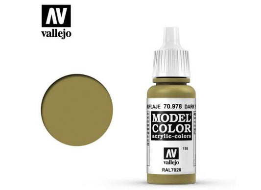 17ml Vallejo - Model Color - Dark Yellow (120)