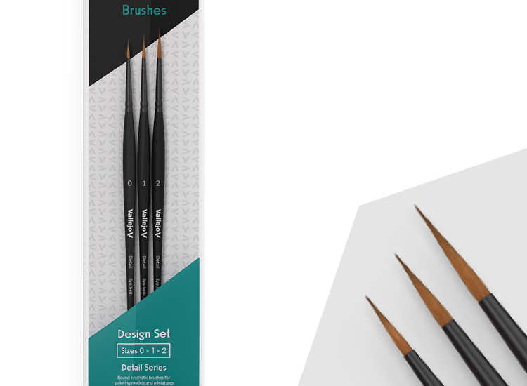 '- Vallejo - Detail Brushes - Design Set