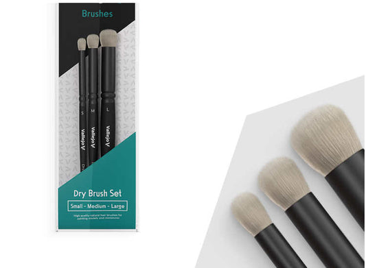 - Vallejo - Natural Hair Dry Brush Set S,M & L