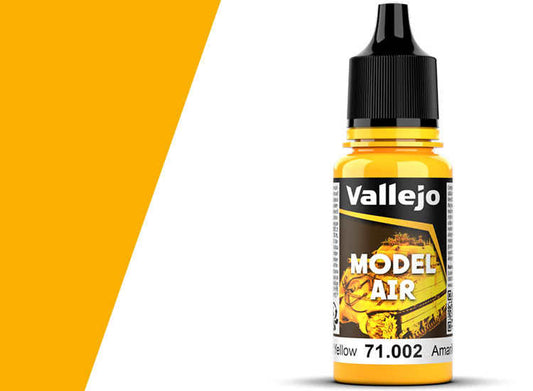 18ml Vallejo - Model Air - 002  Medium Yellow