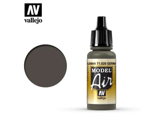 17ml Vallejo - Model Air - 020  German Green (Green/Browm)