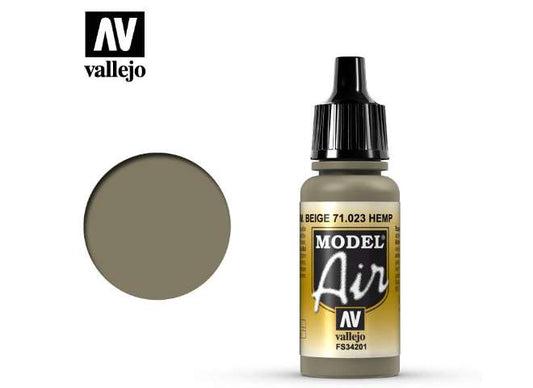 17ml Vallejo - Model Air - 023  Hemp / Tan Green