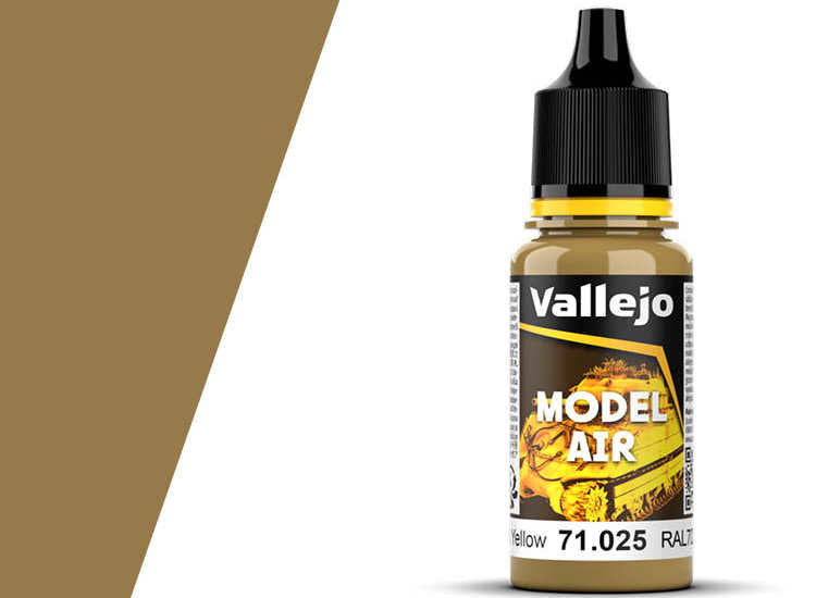 18ml Vallejo - Model Air - 025  Dark Yellow