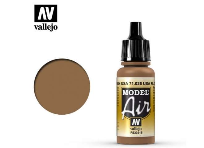 17ml Vallejo - Model Air - 026  US Flat Brown