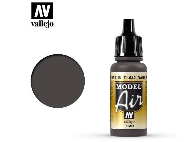 17ml Vallejo - Model Air - 042  Dark Brown RLM 61