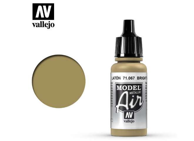 17ml Vallejo - Model Air - 067  Bright Brass (Metallic)