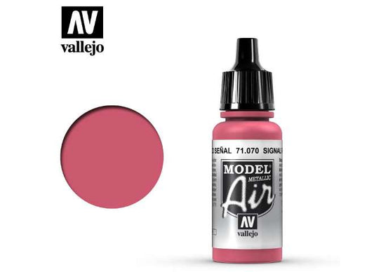 17ml Vallejo - Model Air - 070  Turn Signal Red (Metallic)