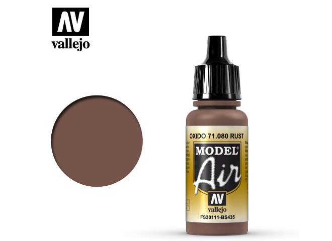 17ml Vallejo - Model Air - 080  Rust