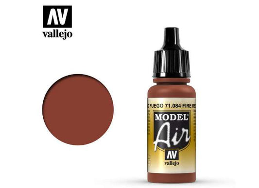 17ml Vallejo - Model Air - 084  Fire Red
