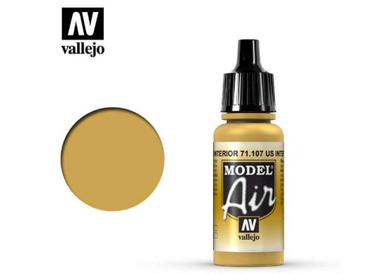 17ml Vallejo - Model Air - 107 US Interior Yellow