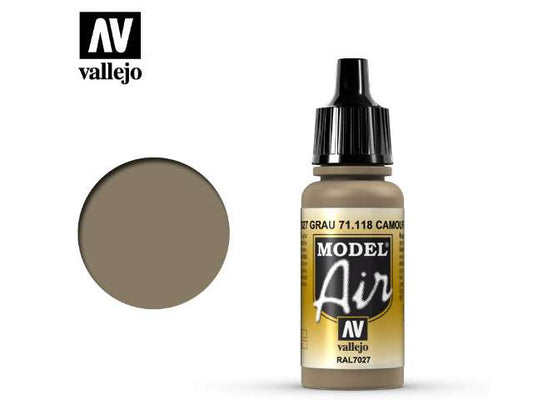 17ml Vallejo - Model Air - 118 Camouflage Grey RAL7027