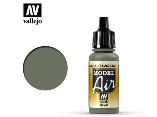17ml Vallejo - Model Air - 260 Light Grey RLM63
