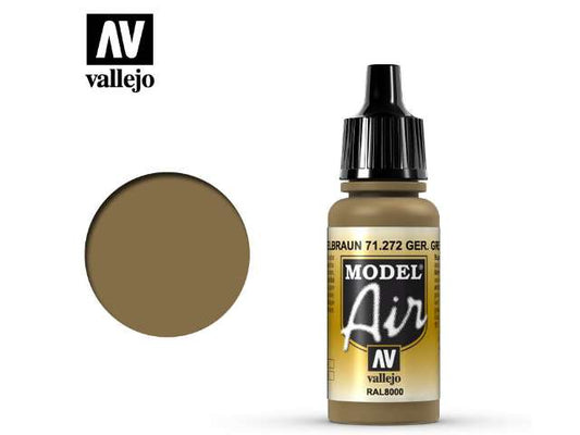 17ml Vallejo - Model Air - 272 German Green Brown / Yellow Brown
