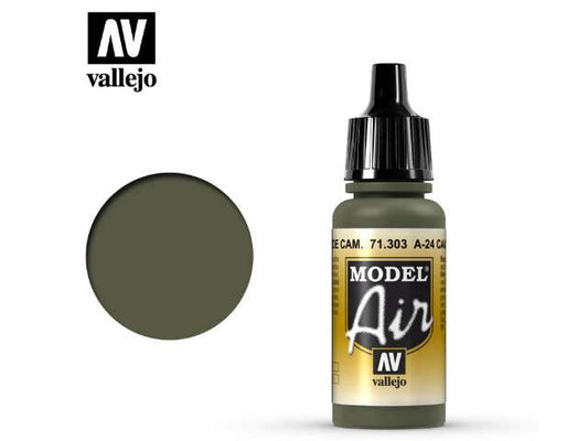 17ml Vallejo - Model Air - 303 A-24M Camouflage Green