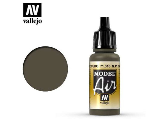 17ml Vallejo - Model Air - 316 N41 Dark Olive Drab