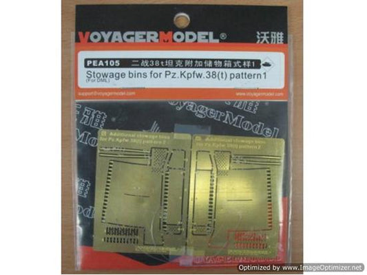 1/35 Voyager - 1/35 Stowage Bins for Pz.Kpfw.38(t) Pattern1 (For  DRAGON 6290)