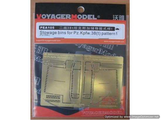 1/35 Voyager - 1/35 Stowage Bins for Pz.Kpfw.38(t) Pattern2 (For DRAGON 6290)