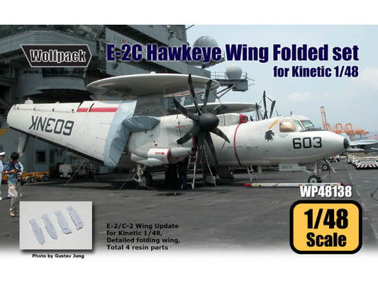 1/48 Wolfpack Design - E-2C Hawkeye Wing Folded set for Kinetic 1/48