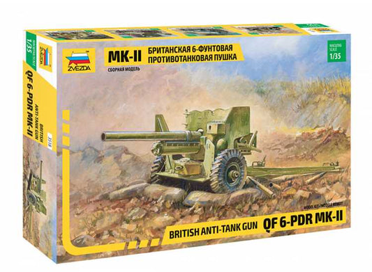 1/35 Zvezda - British Anti-Tank Gun QF 6-pdr Mk-II