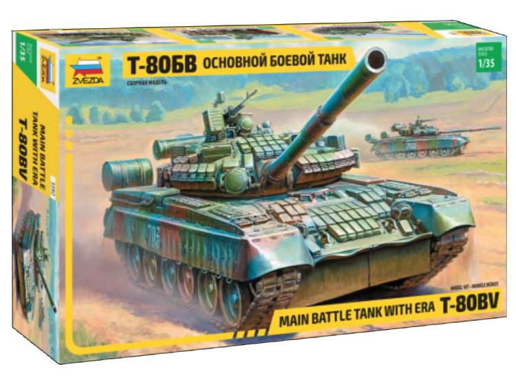 1/35 Zvezda - T-80BV w/ ERA Main Battle Tank