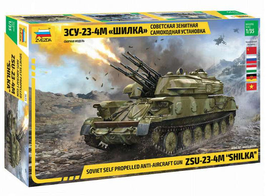 1/35 Zvezda - Soviet ZSU-23-4M Shilka Self-Propelled Anti-Aircraft Gun
