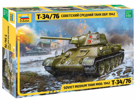 1/35 Zvezda - Soviet medium tank T-34/76 mod. 1942