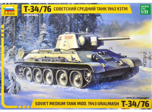1/35 Zvezda - T-34/76 Mod 1943 Uralmash