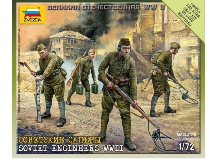 1/72 Zvezda - Soviet Engineers WWII