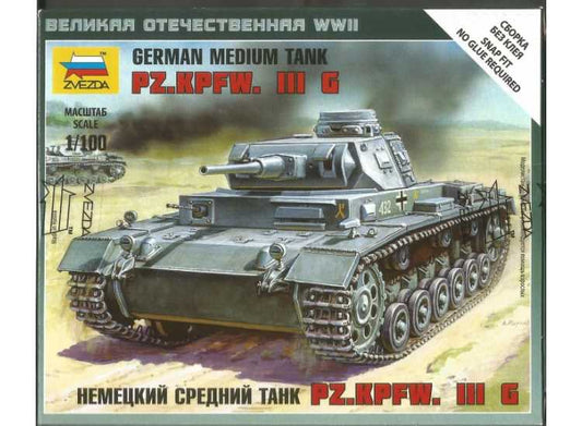 1/100 Zvezda - German Medium Tank Pz.Kpfw. III G