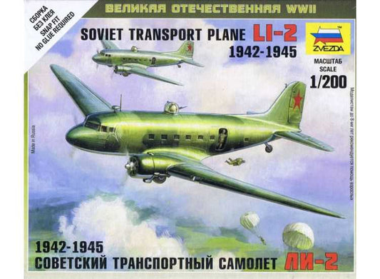 1/200 Zvezda - Soviet Transport Plane  Lisunov Li-2 1942-1945