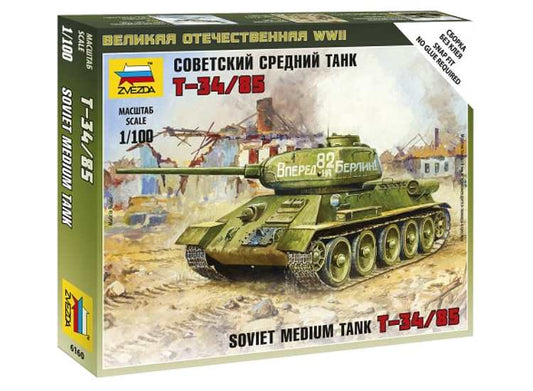 1/100 Zvezda - Soviet medium tank T-34/85