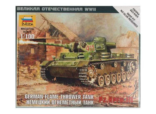 1/100 Zvezda - Panzer III Flamethrower Tank