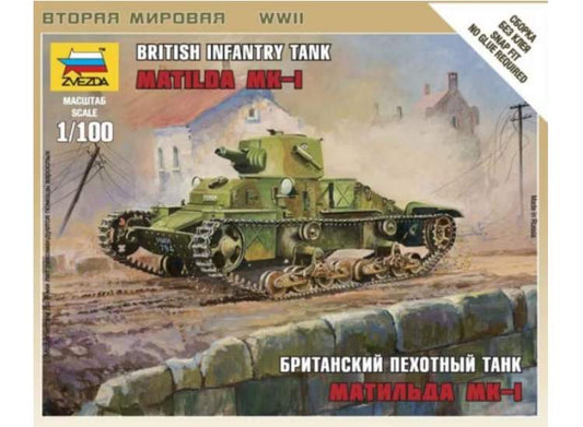 1/100 Zvezda - British Infantry Tank Matilda Mk.I