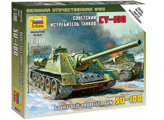 1/100 Zvezda - Soviet Self-Propelled Gun SU-100