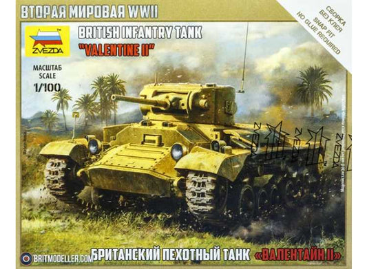 1/100 Zvezda - British Infantry Tank Valentine Mk.II