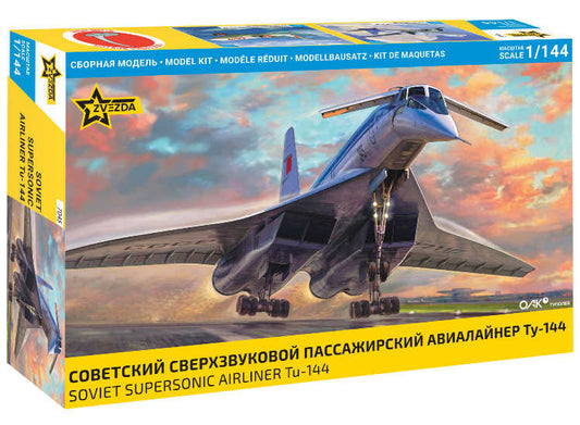 1/144 Zvezda - Tu-144 Tupolev Supersonic Civil Airliner