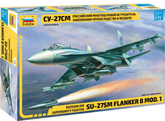 1/72 Zvezda - Su-27SM Flanker B Mod. 1