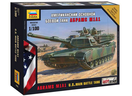 1/100 Zvezda - U.S. Main Battle Tank Abrams M1A1