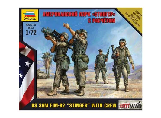 1/72 Zvezda - US SAM FIM-92 "Stinger" with Crew
